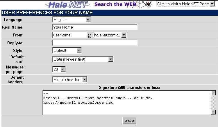 Halenet Webmail Images